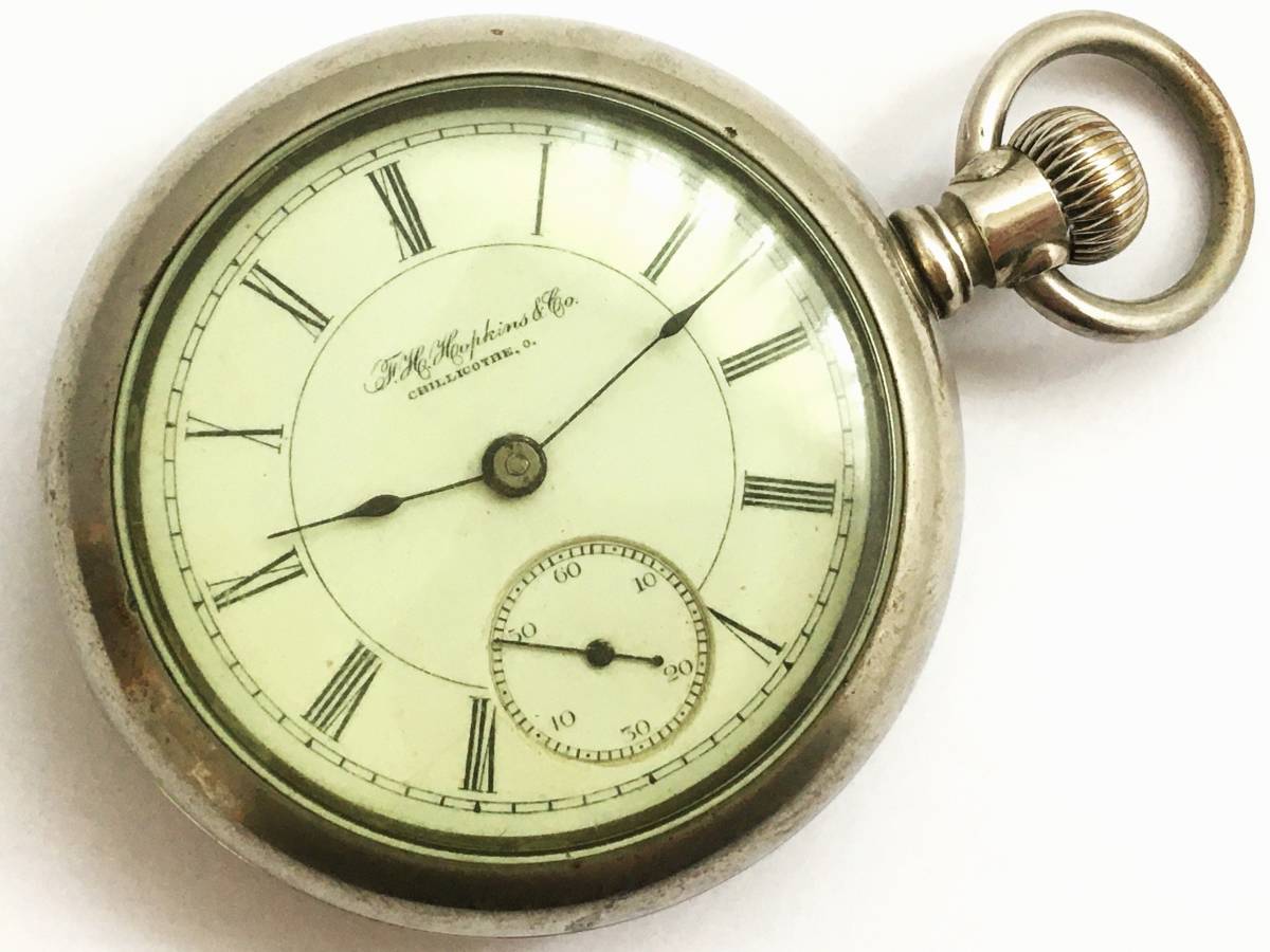 1891年製◆ILLINOIS F.H.Hopkins&Co. CHILLICOTHE,O. 大型18S 15石 Gr,60 イリノイ大型懐中時計◆_画像1
