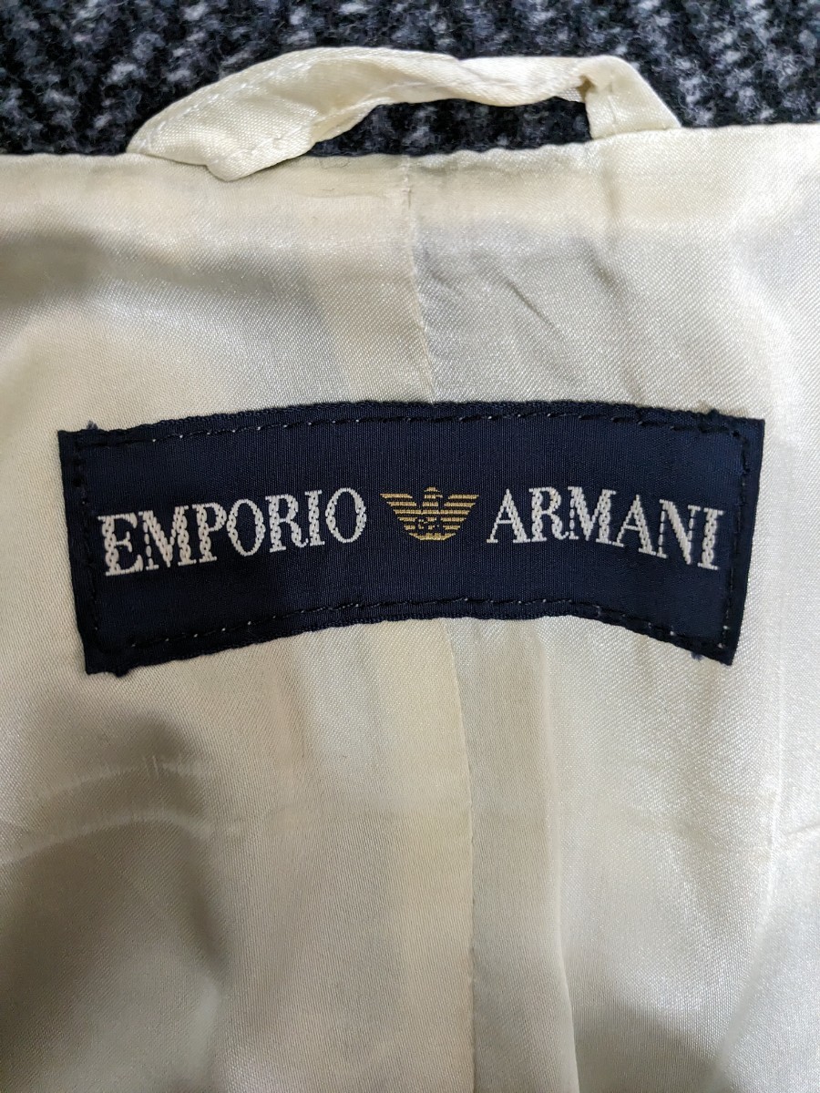 ★送料無料★EMPORIO ARMANI　エンポリオアルマーニ　コート　ロングコート　ウールコート　トップス　メンズ　イタリア製_画像7