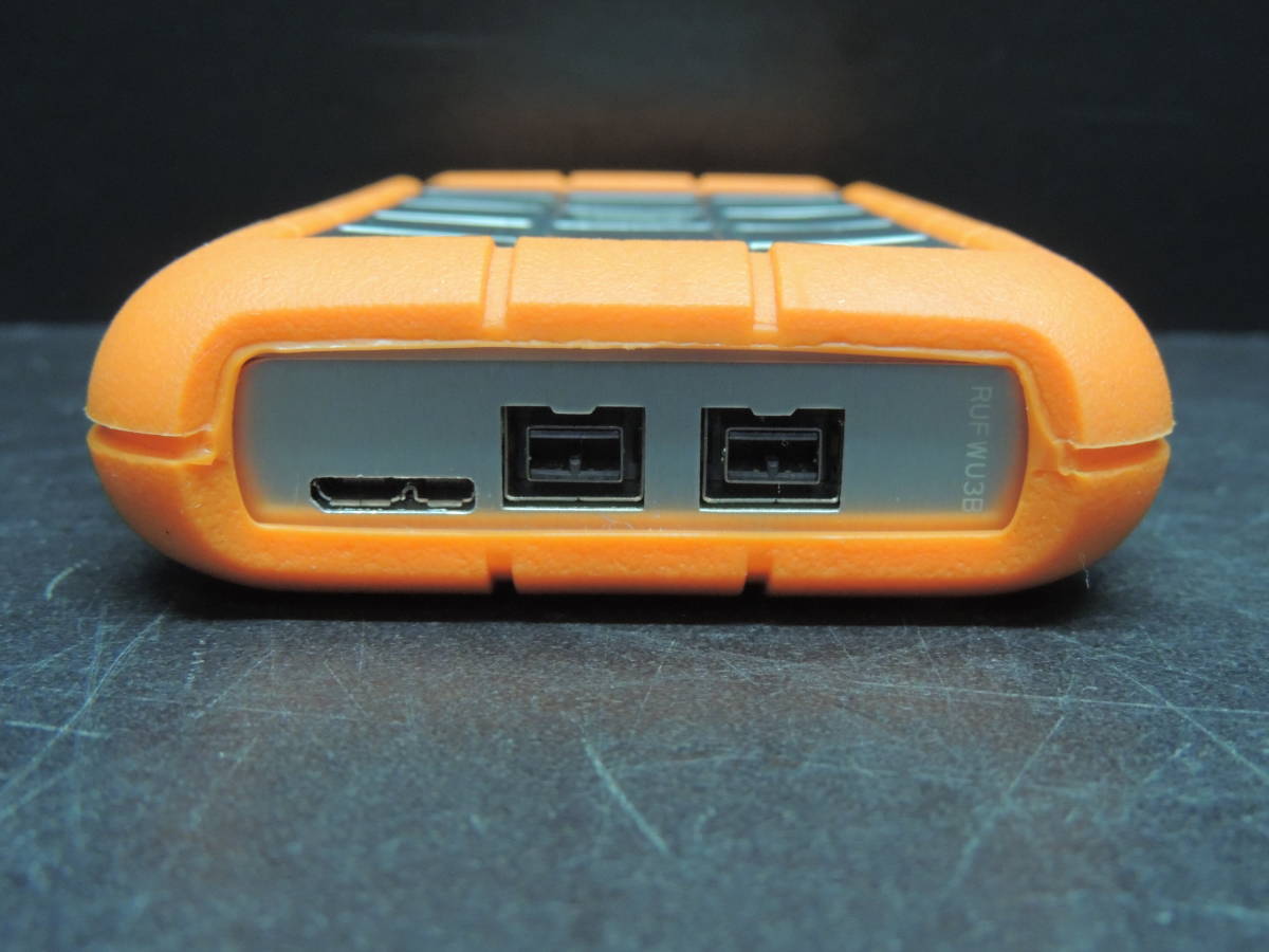 【検品済み/使用96時間】LACIE rugged ポータブルHDD 1TB LCH-RG010T3 管理:c-18_画像5