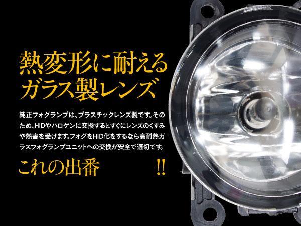 スズキ エブリイワゴン DA17W/DA17V H27.2～ 対応 フォグランプユニット 耐熱ガラスレンズ H8/H11/H16ソケットに適合_画像4