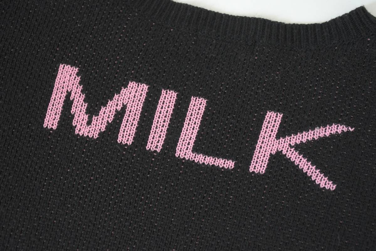 MILK:PINK IN PUNK TOPS/ロゴ入りニット/ミルク_画像5