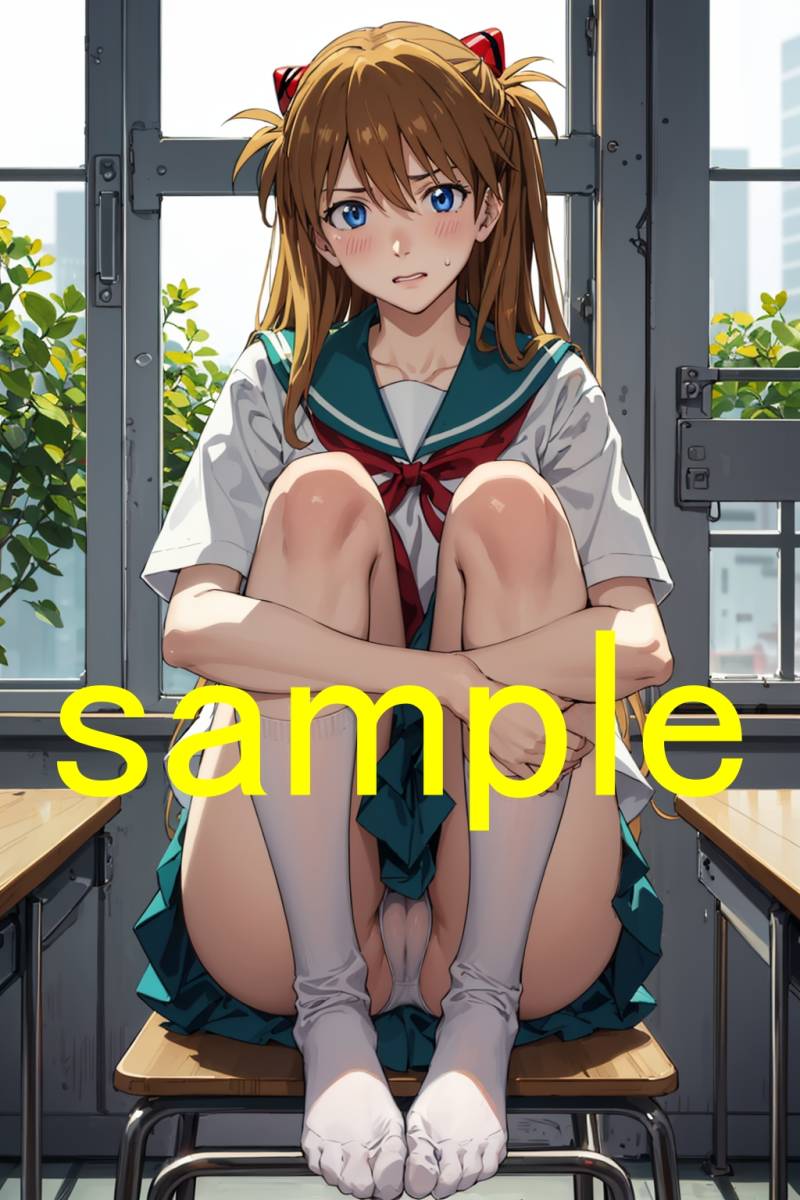 440 新世紀エヴァンゲリオン アスカ・ラングレー 同人 アニメ ポスター A4 高品質 美少女 anime 巨乳 イラストアートポスター_画像1