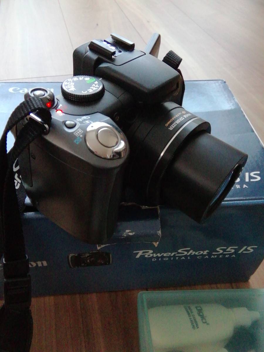 Canon デジタルカメラ PowerShot (パワーショット) S5IS 中古動作品 単３電池で使用可能_画像1