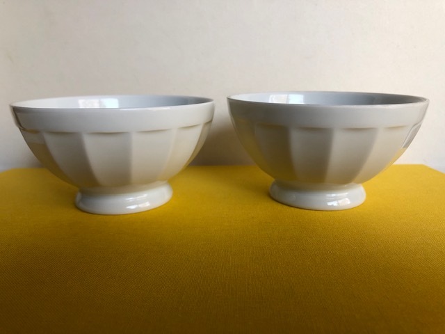 2客 リモージュ Le Bol Blanc ル・ボル ホワイト カフェオレ・ボウル スモールサイズ口径10cm x 深さ６cm_画像1