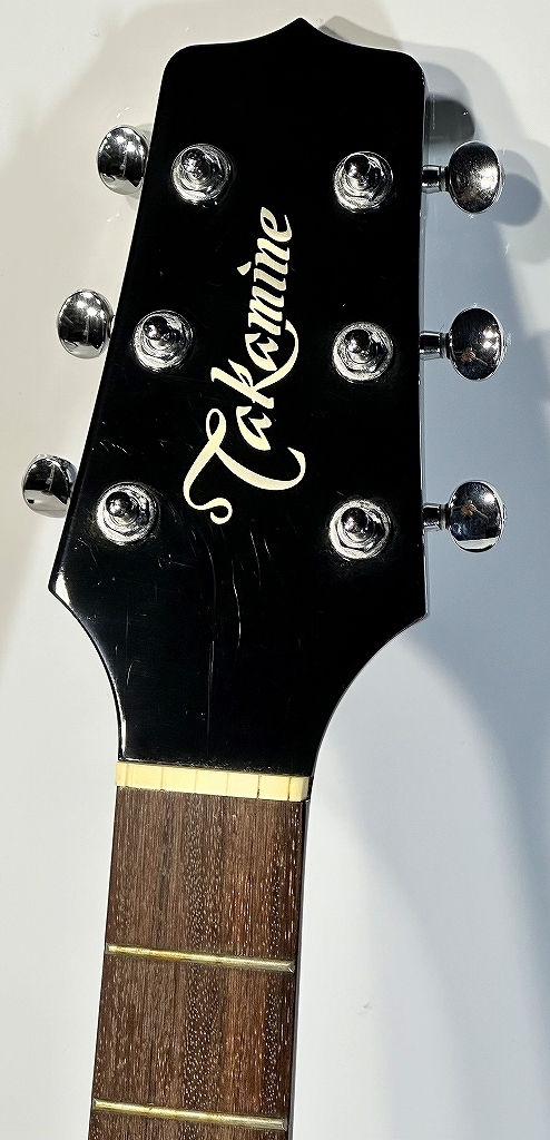 中古弦楽器 タカミネ エレクトリックアコースティックギター TAKAMINE PT-106、ケース付属・部品取り・ジャンク扱い_画像5