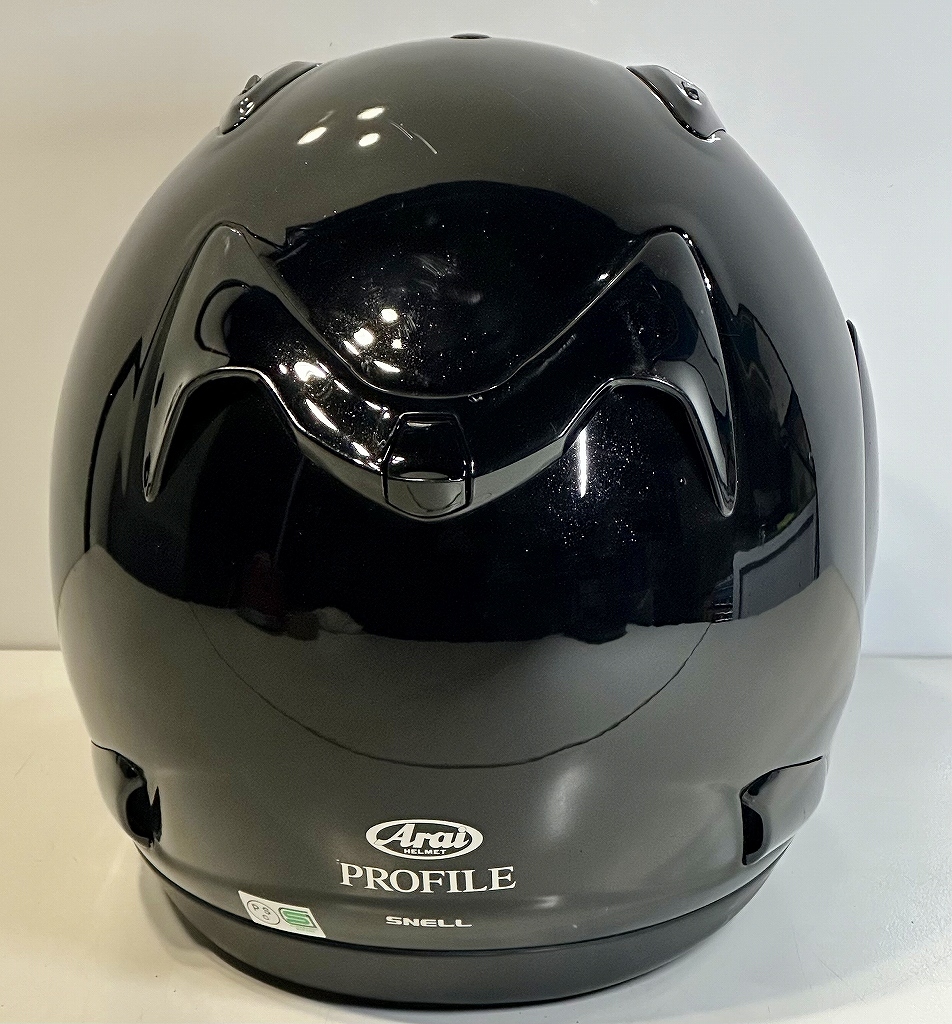 中古オートバイ部品 アライ フルフェイスヘルメット Arai PROFILE(プロファイル) SNELL、57-58CM、痛みアリ品_画像3