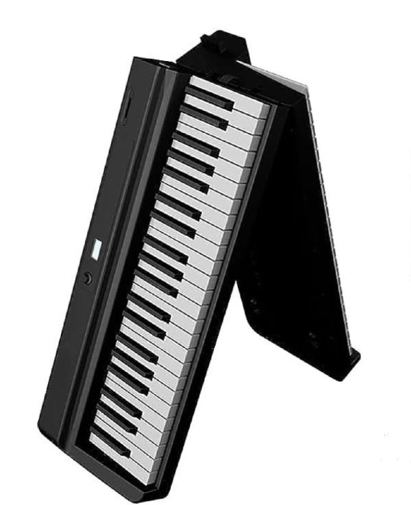 【一円スタート】Finger Dance 電子キーボード 折りたたみピアノ 88キー MIDI付き ワイヤレス 初心者向け ホワイト ブラック ☆D00730☆_画像2
