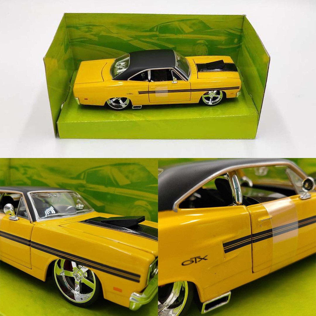 新品 Maisto DESIGN 1/24 1970 Plymouth GTX モデルカー マイスト プリムス プリマス クライスラー ミニカー 箱付き 長期保管品 ホビー_画像4