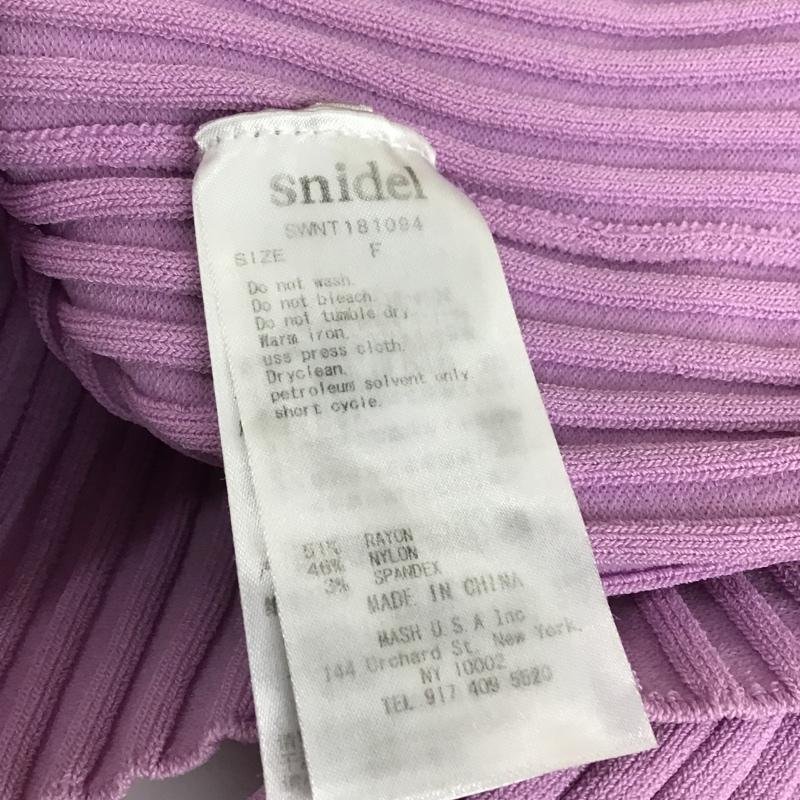 SNIDEL FREE スナイデル カットソー 長袖 SWNT181094 オフショルディテールニットプルオーバー Cut and Sewn 10102144_画像9