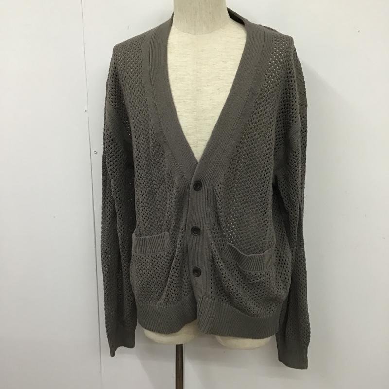 WYM LIDNM M ウィム バイ リドム カーディガン 長袖 WYcd531 MESH WIDE CARDIGAN Cardigan 灰 / グレー / 10103771_画像1