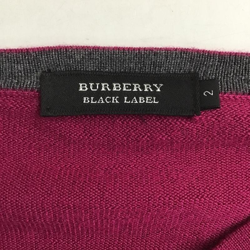 BURBERRY BLACK LABEL 2 バーバリーブラックレーベル ニット、セーター 長袖 Knit Sweater えんじ / ワインレッド / 10103880_画像9