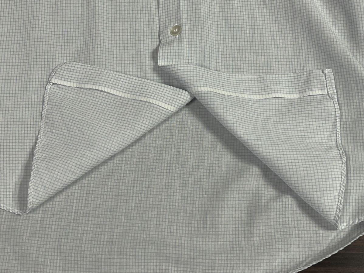 レア60s PENNEY'S TOWNCRAFT刺繍タグ ドレスシャツ 白×格子 マチ付き 15-33 USA製 ビンテージワイシャツ 検ストアブランド40s50s70s80s_画像6