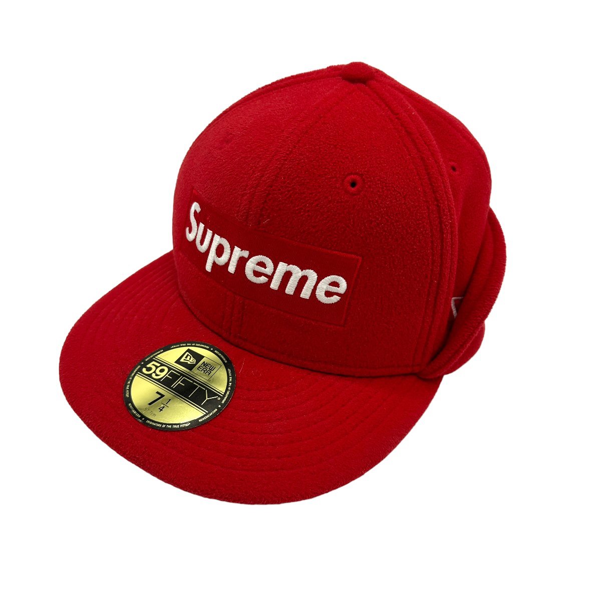 A668●supreme×newera シュプリーム　ニューエラ　boxロゴ　キャップ WORLD FAMOUS　ワールドフェイマス●赤_画像1