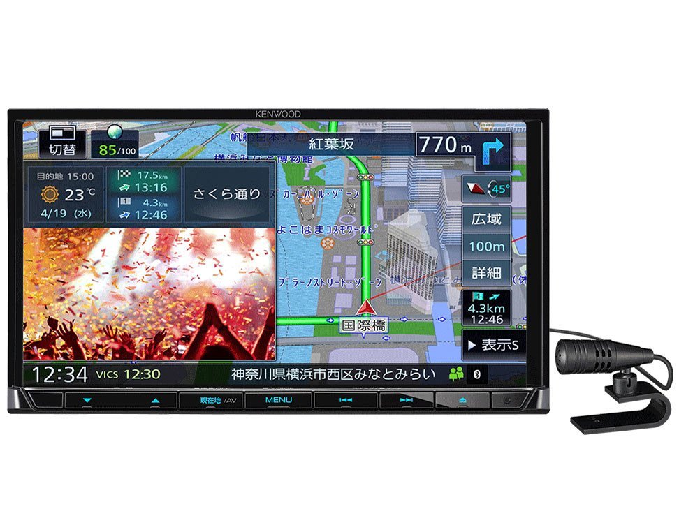 新品 KENWOOD MDV-D710 メモリーナビカーナビ 7V型/180mmモデル ハイレゾ対応/ミラレコ、ドライブレコーダー連携 AVナビゲーションシステム_画像1