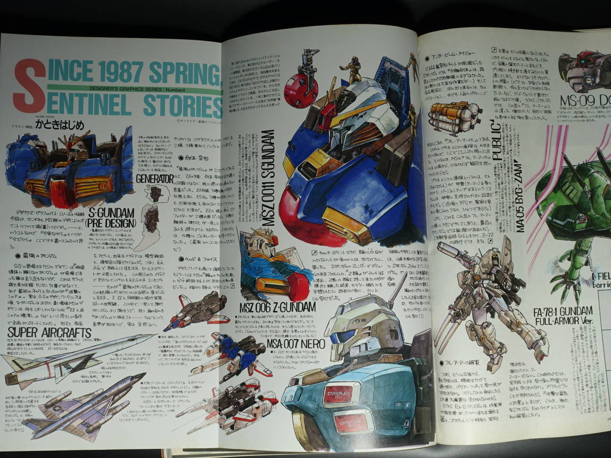 大日本絵画 月刊モデルグラフィックス vol.51 1989年1月号 ガンダムセンチネル 1/144 旧キット Sガンダム bst Z-plus MS少女椎名ちゃん_画像10