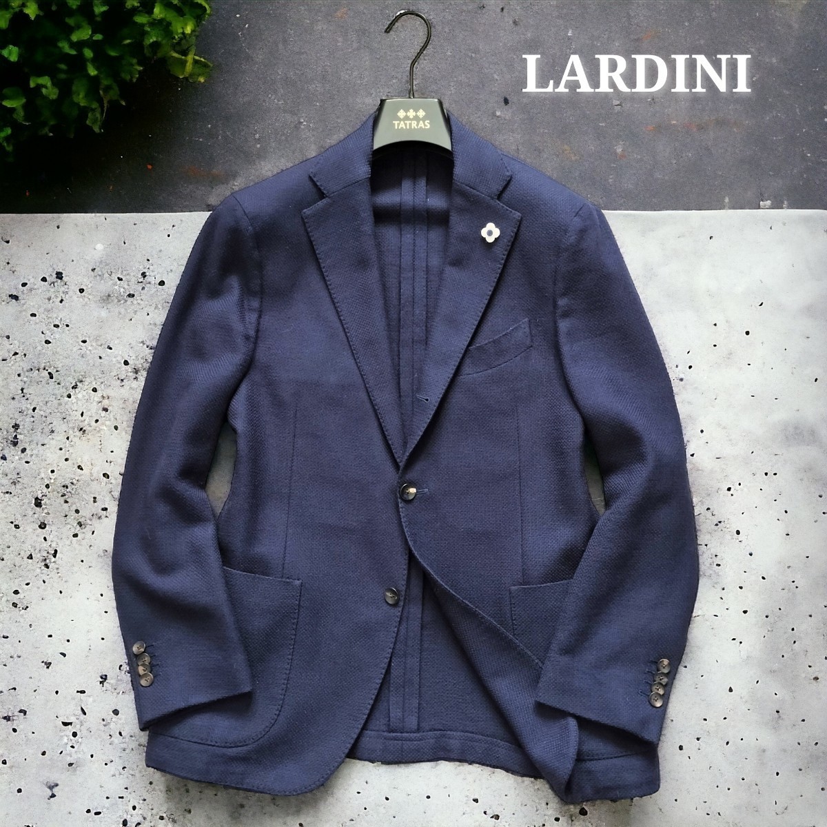 Yahoo!オークション - 美品☆LARDINI テーラードジャケット ネイビー 