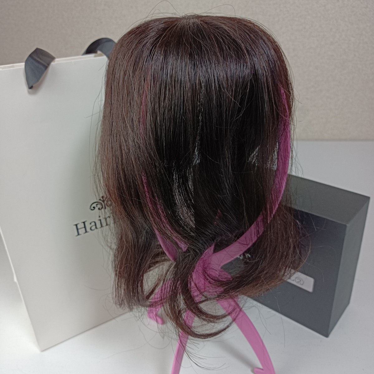 (新品)HairDre ダークブラウン クリップ式ウィッグ ヘアドレ HairDre-L2 ダークブラウン 定価86 900円 医療用