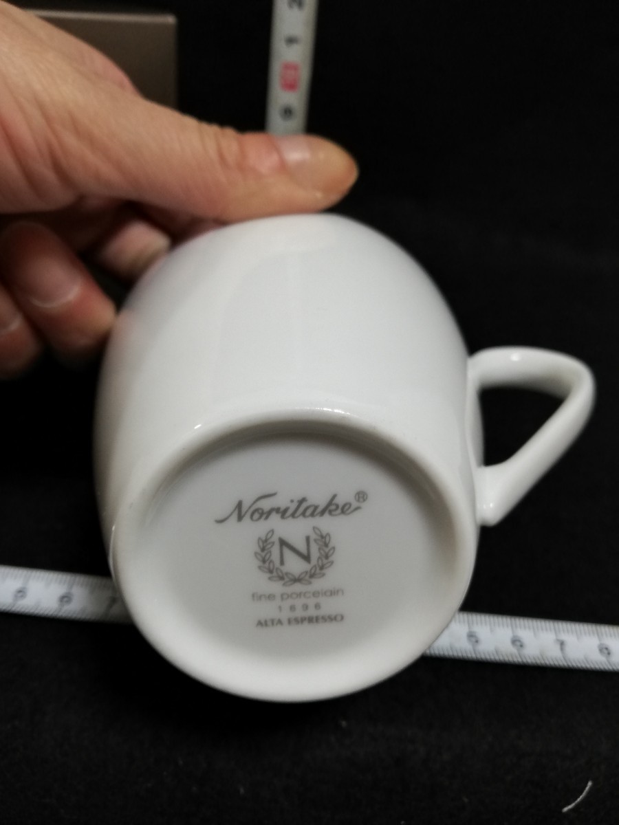 C1241.【未使用】 Noritake ノリタケ　アルタ　エスプレッソ マグカップ 食器　箱入り/60_画像4