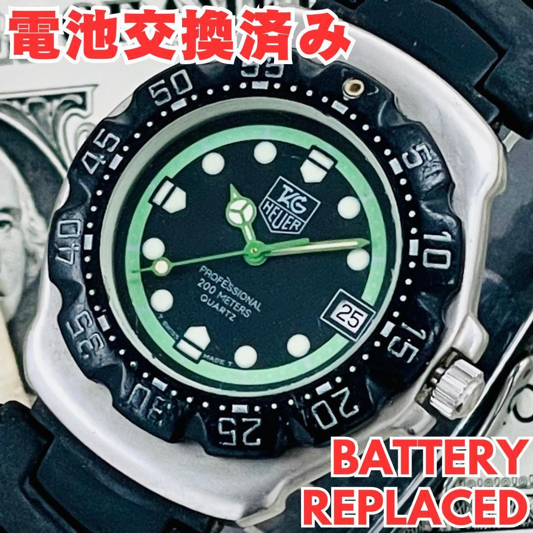 腕時計メンズ電池交換済みタグホイヤーTAG Heuerアナログ375.513中古プロフェッショナル200m高級フォーミュラ1稼働ヴィンテージA0493096_画像1