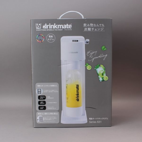 新品 Drinkmate ドリンクメイト SERIES631 炭酸水メーカー DRM1022 2023年製 ソーダストリーム 家庭用 ホワイト ＃80※231/k.d_画像2