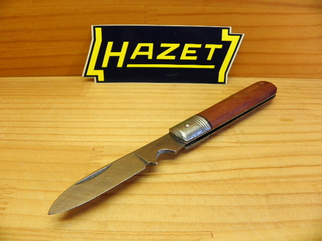 絶版 木柄 ハゼット 折りたたみナイフ(ケーブル ナイフ) HAZET 2156 *アウトドア