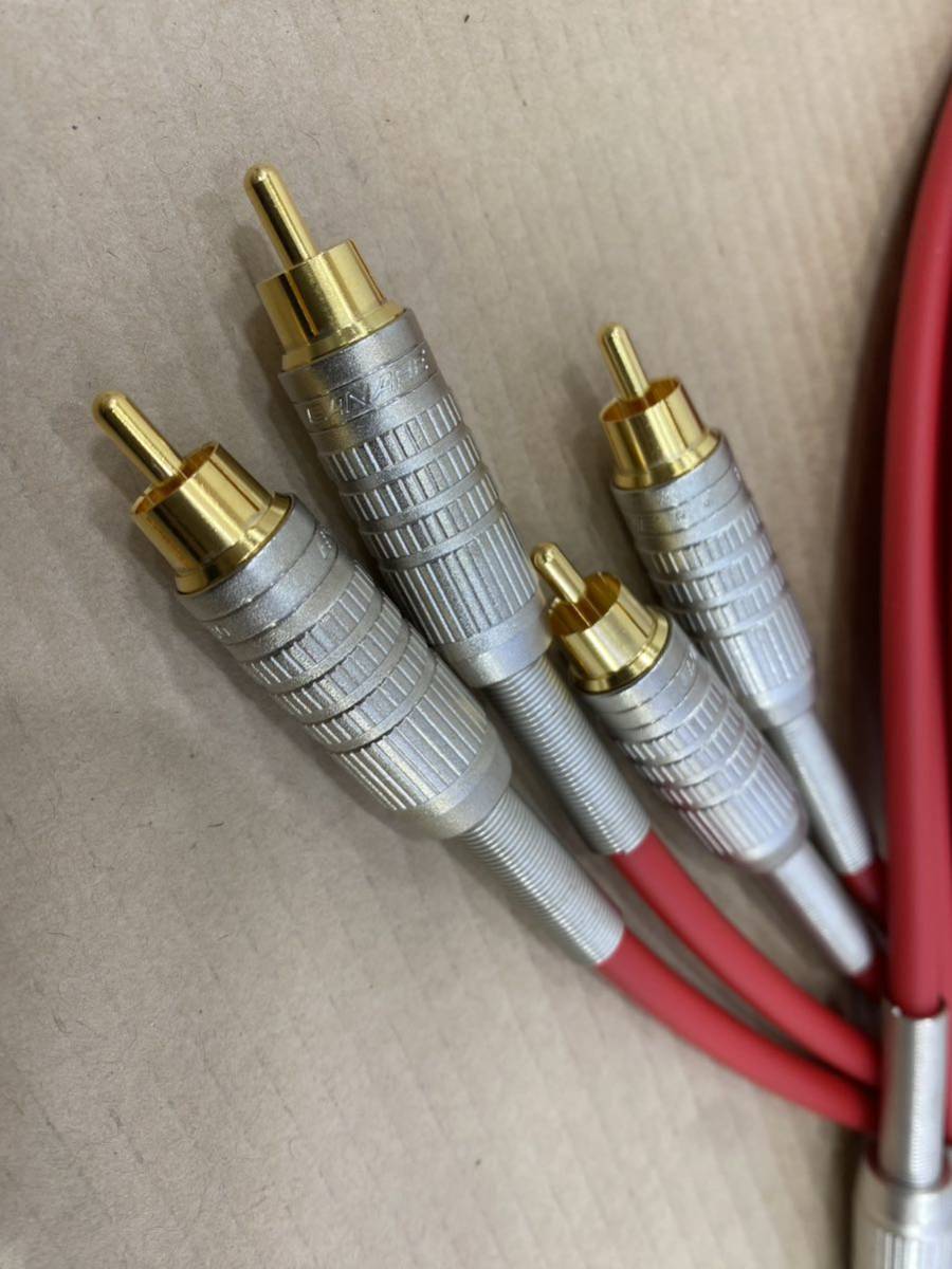 CANARE CABLE GS-6 405 F-10 154cm アナログオーディオ端子 RCAケーブル 8本_画像2