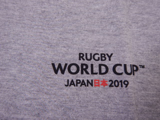 ラグビーワールドカップ 公式Tシャツ 日本代表　グレー　紅白獅子舞　レア商品 　Mサイズ　★本体価格3500円　★送料無料