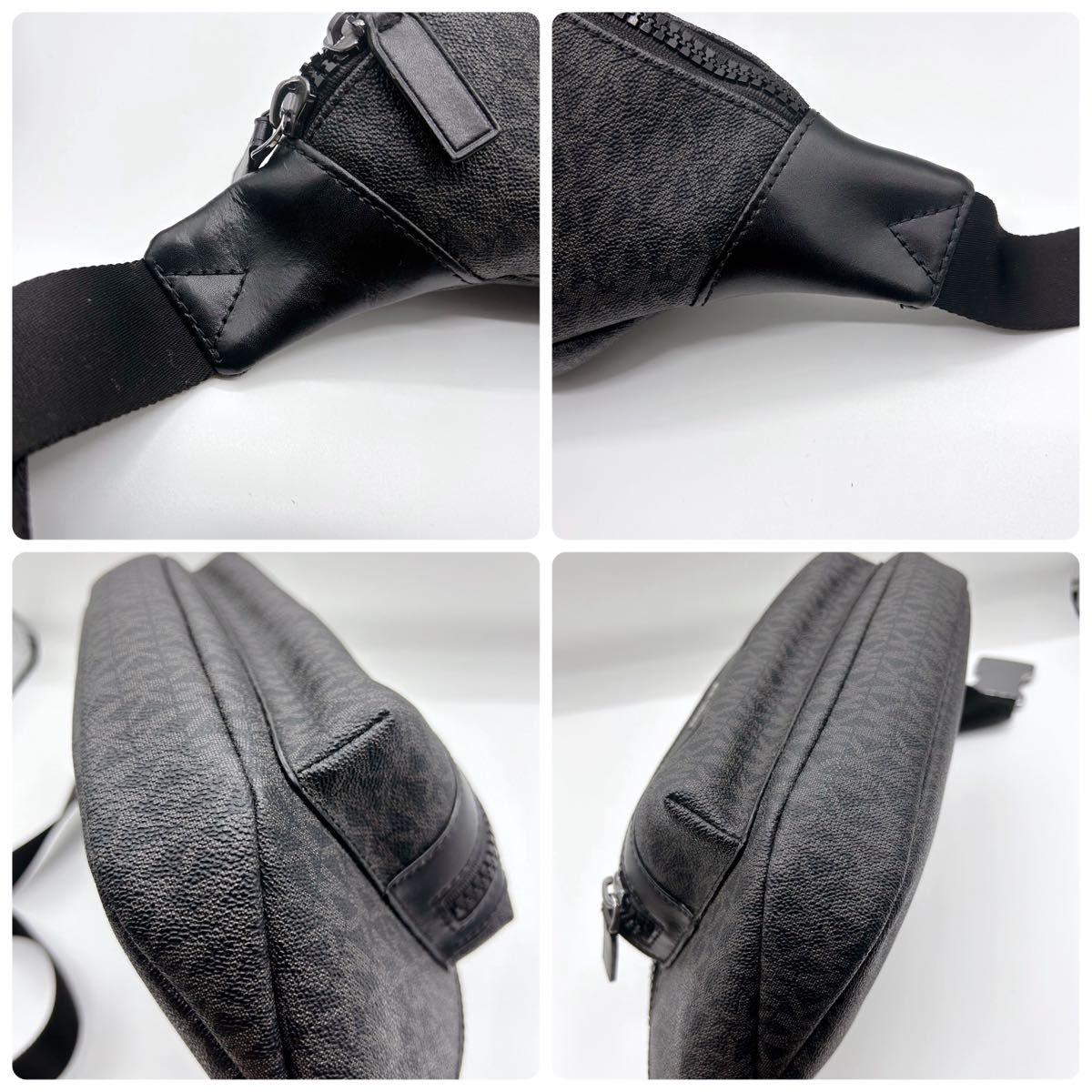 極美品】マイケルコース ボディバッグ メンズ MK柄 シグネチャー 極美品】マイケルコース ボディバッグ メンズ MK柄 シグネチャー