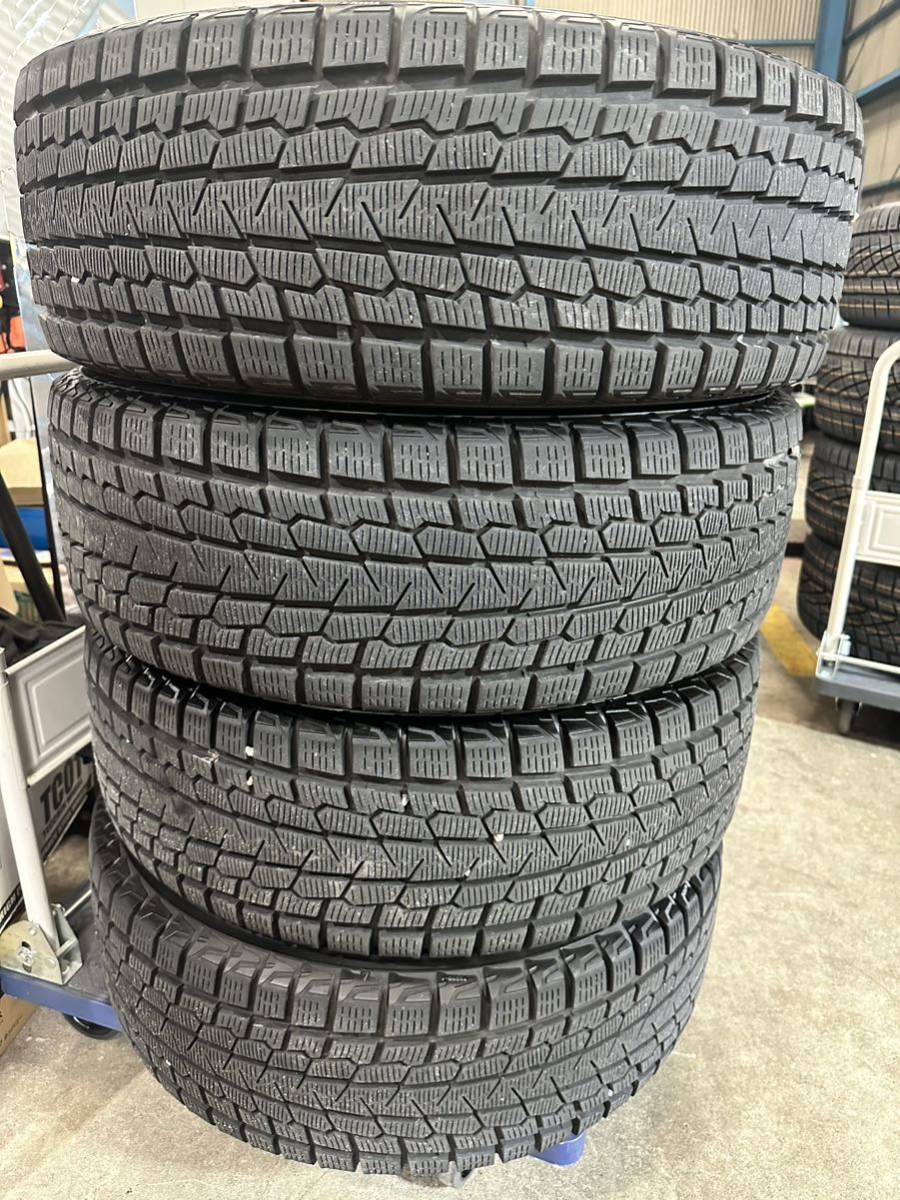 スタッドレスタイヤアルミセット　4本　225/55R19 99Q ヨコハマ　アイスガードG075 バリ山 ハリアー80系等　5-114.3 19-7J ET35 _画像1