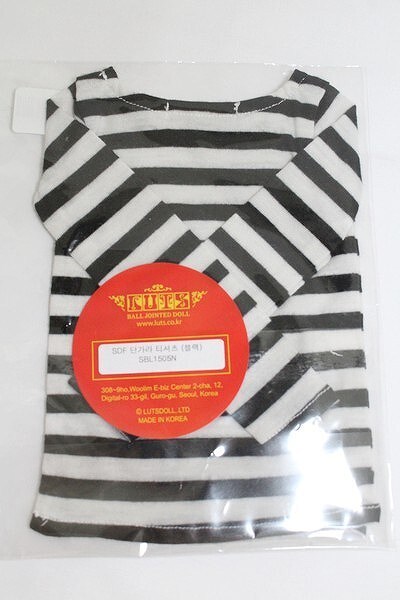 LUTS/OF stripe T shirts Black：Nine9style製 I-24-01-14-2102-TO-ZI_画像2