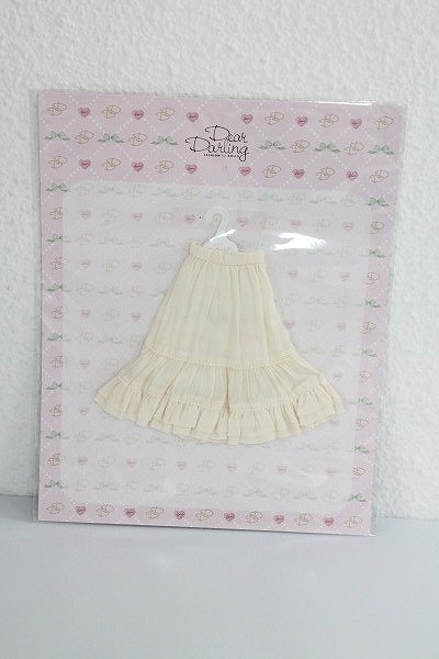 【新品】ネオブライス/OF：deardarling：シワ加工ロングスカート：ホワイト A-24-01-04-1025-NY-ZUの画像1