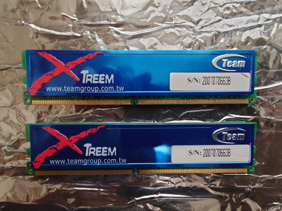 Team　DDR2 800MHz　1GB（2枚組）その２【ジャンク品】_画像2