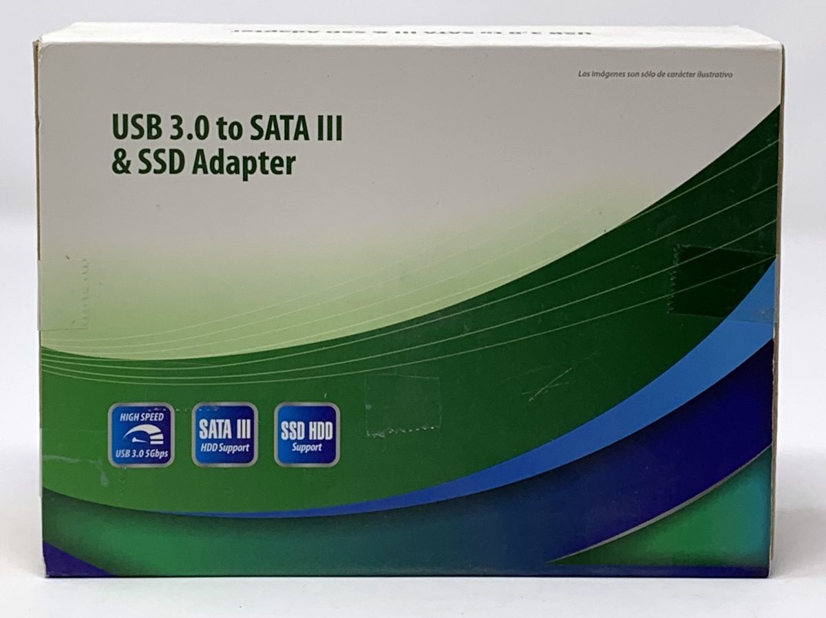 【一円スタート】USB変換アダプター 電源アダプター付 SATA3 USB3.0変換ケーブル 2.5/3.5インチHDD/SSD対応 1円 SEI01_0710_画像2