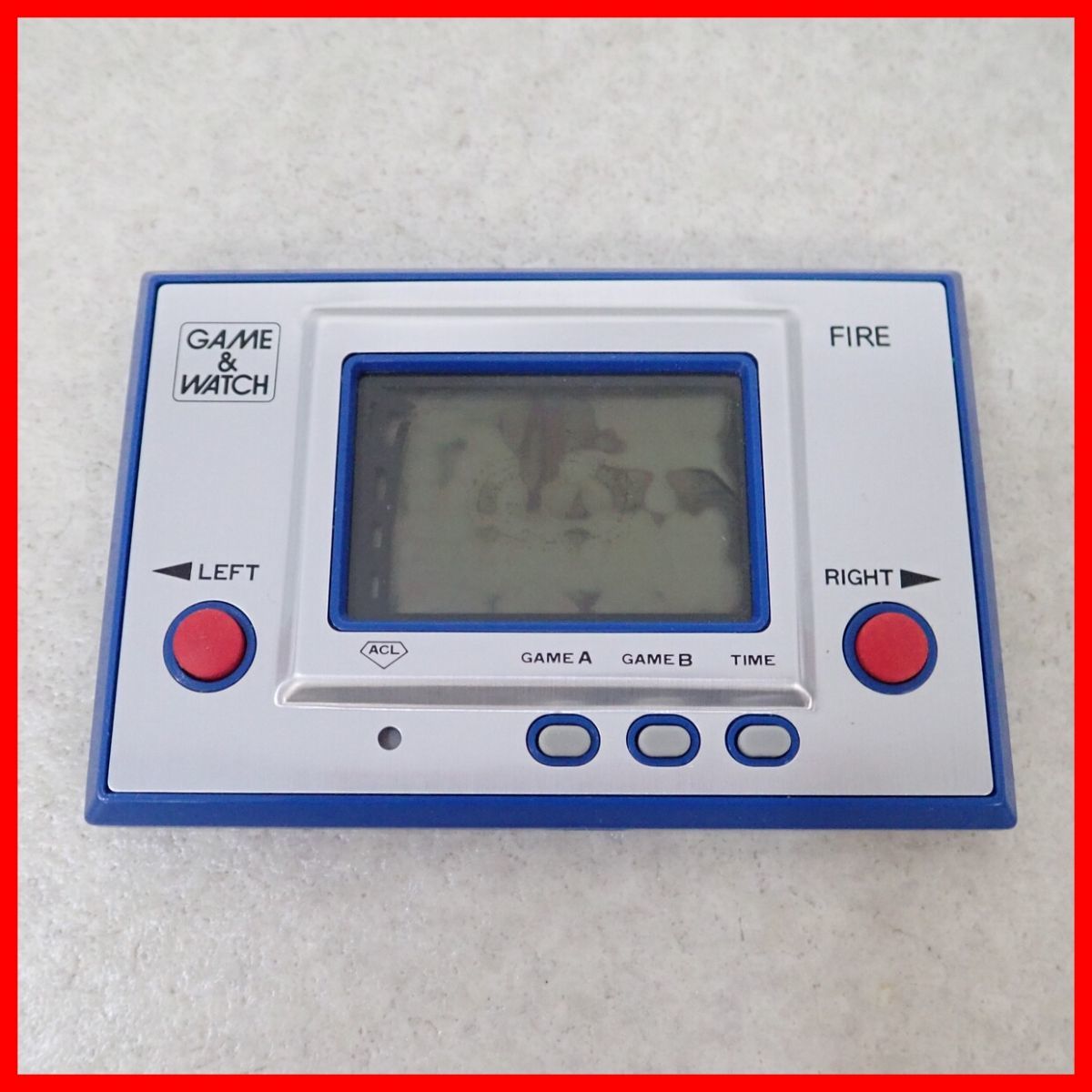 GAME&WATCH ゲームウオッチ ファイア FIRE RC-04 Nintendo 任天堂 箱説付 ジャンク【PP_画像2