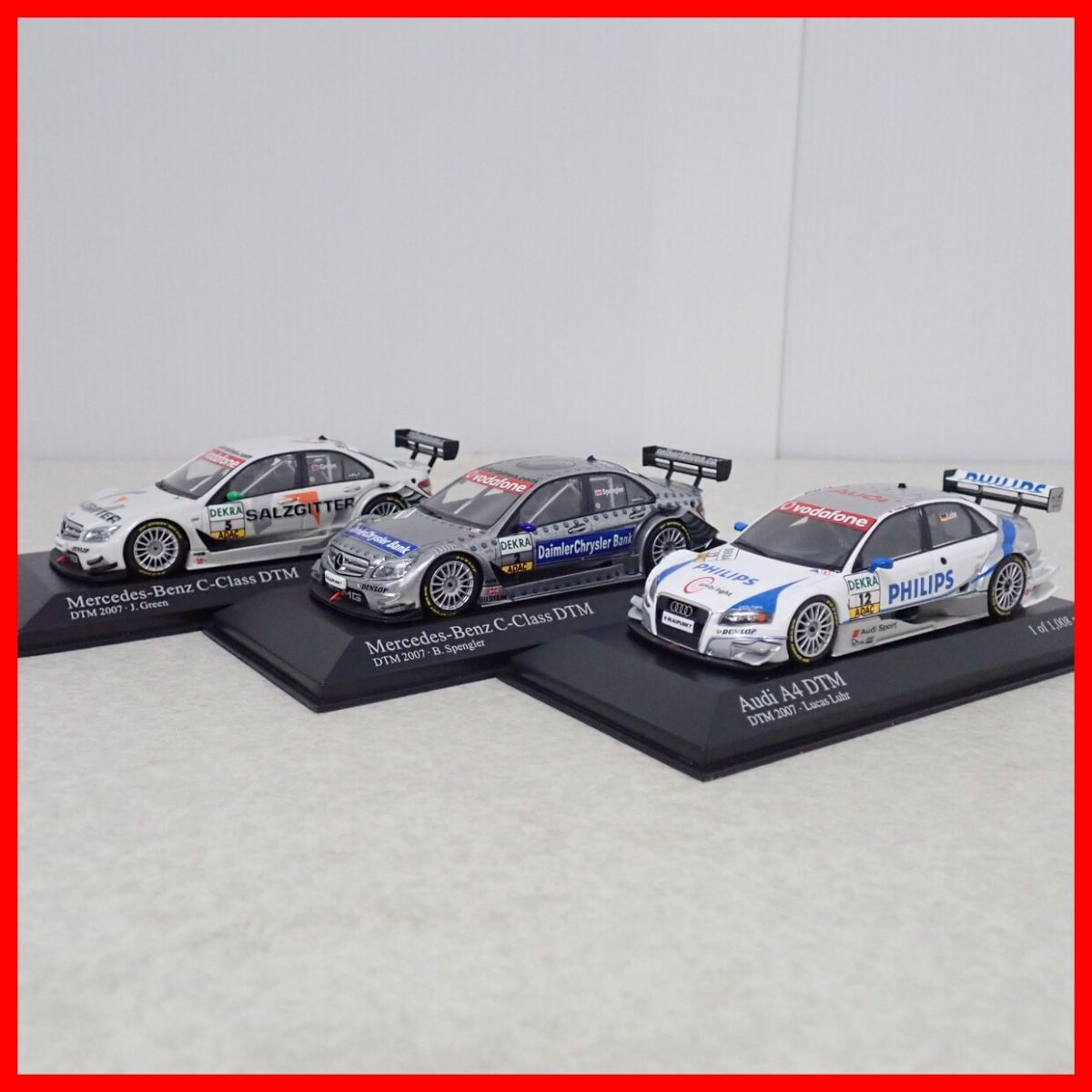 ☆PMA 1/43 メルセデス Cクラス DTM 2007 No.400073702/アウディ A4 No.400079612 等 計6台セット ミニチャンプス Mercedes Audi【20_画像7