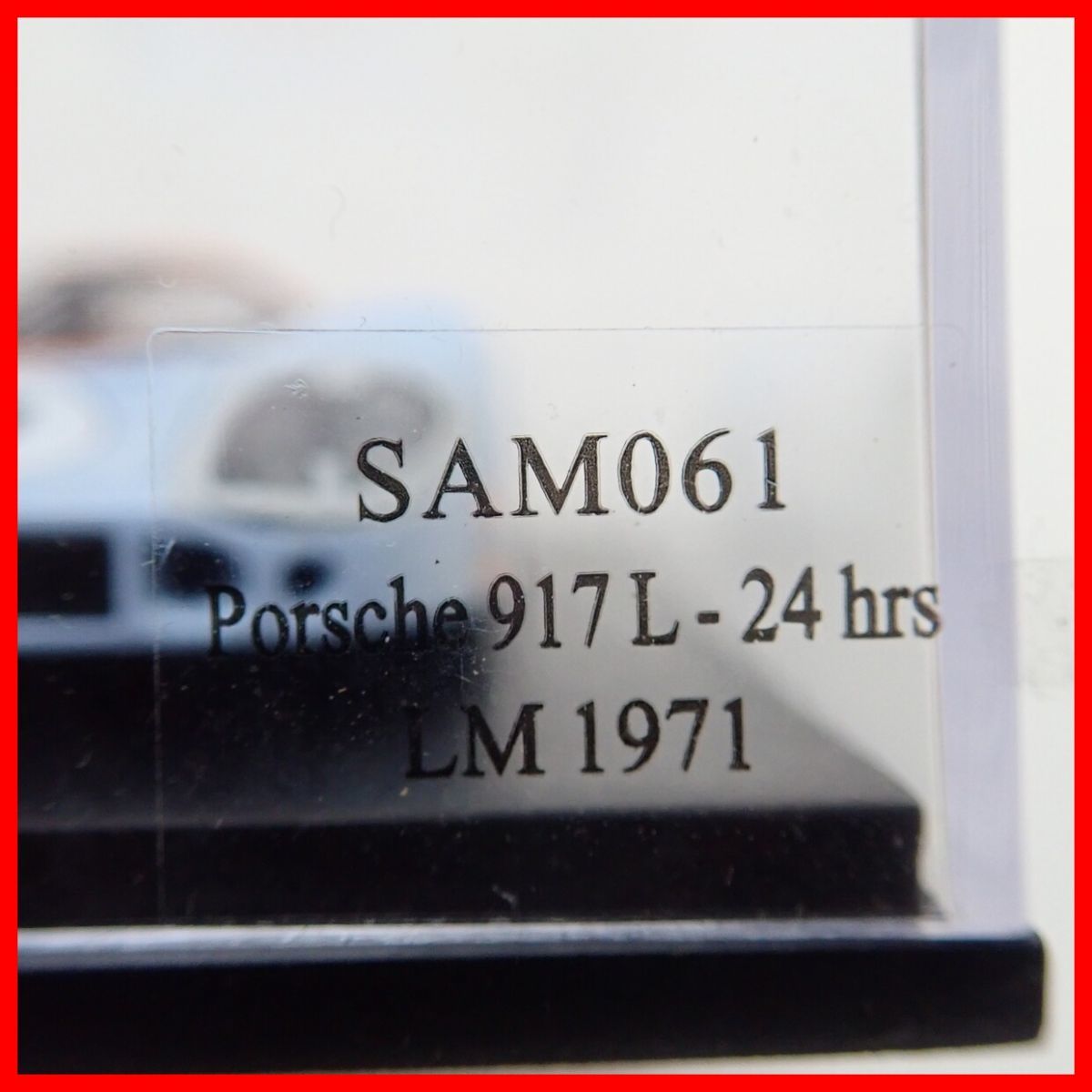 ☆スパーク 1/43 ディーラー特注 ポルシェ 917L ルマン 24h 1971 #17 SAM061 ガルフカラー Porsche 917L-24hrs LM 1971 Spark 【10_画像5