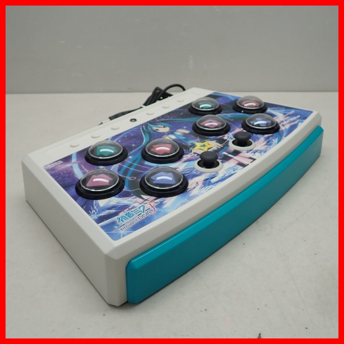 動作品 PS3 プレステ3 HORI 初音ミク -Project DIVA- F 専用ミニコントローラー ホワイトVer. HP3-901 + ソフト まとめてセット 箱付【20_画像5