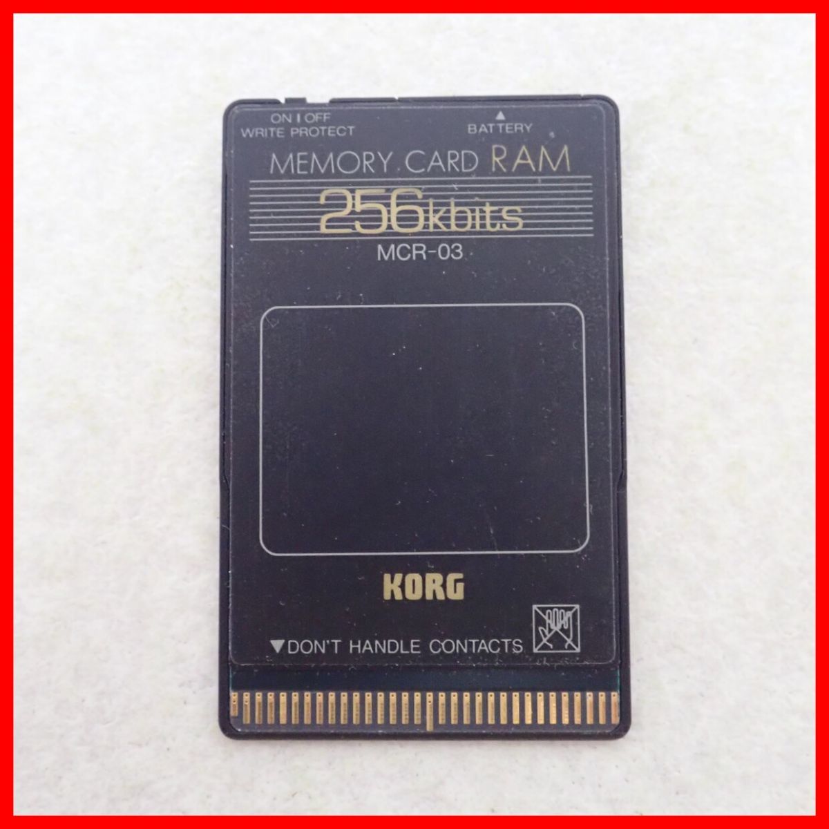 ☆KORG メモリーカード RAM 256kbits MCR-03 コルグ 動作未確認【PP_画像2