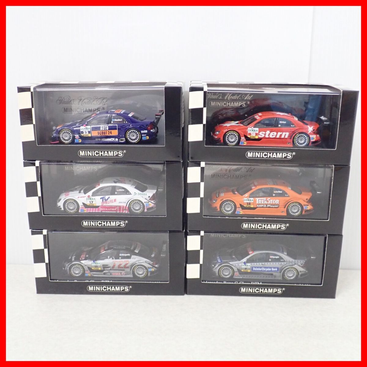 ☆PMA 1/43 メルセデス Cクラス DTM 2006 Team Mucke/Team Persson/Team AMG-Mercedes 等 計6台セット ミニチャンプス【10_画像1