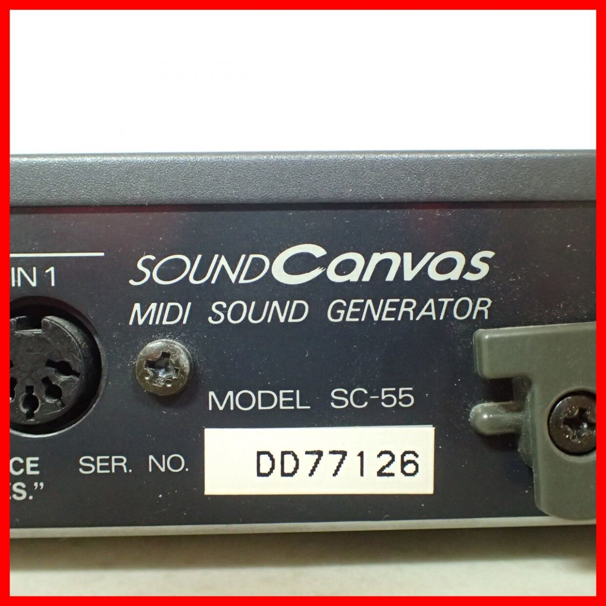 ☆Roland MIDI音源モジュール Sound Canvas SC-55 ローランド 通電のみ確認【20_画像9