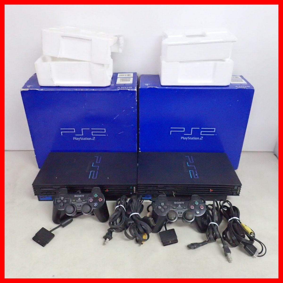 PS2 プレイステーション2 プレステ2 本体 SCPH-10000/18000/30000/39000/50000 まとめて8台セット SONY ソニー 箱付【BA_画像2