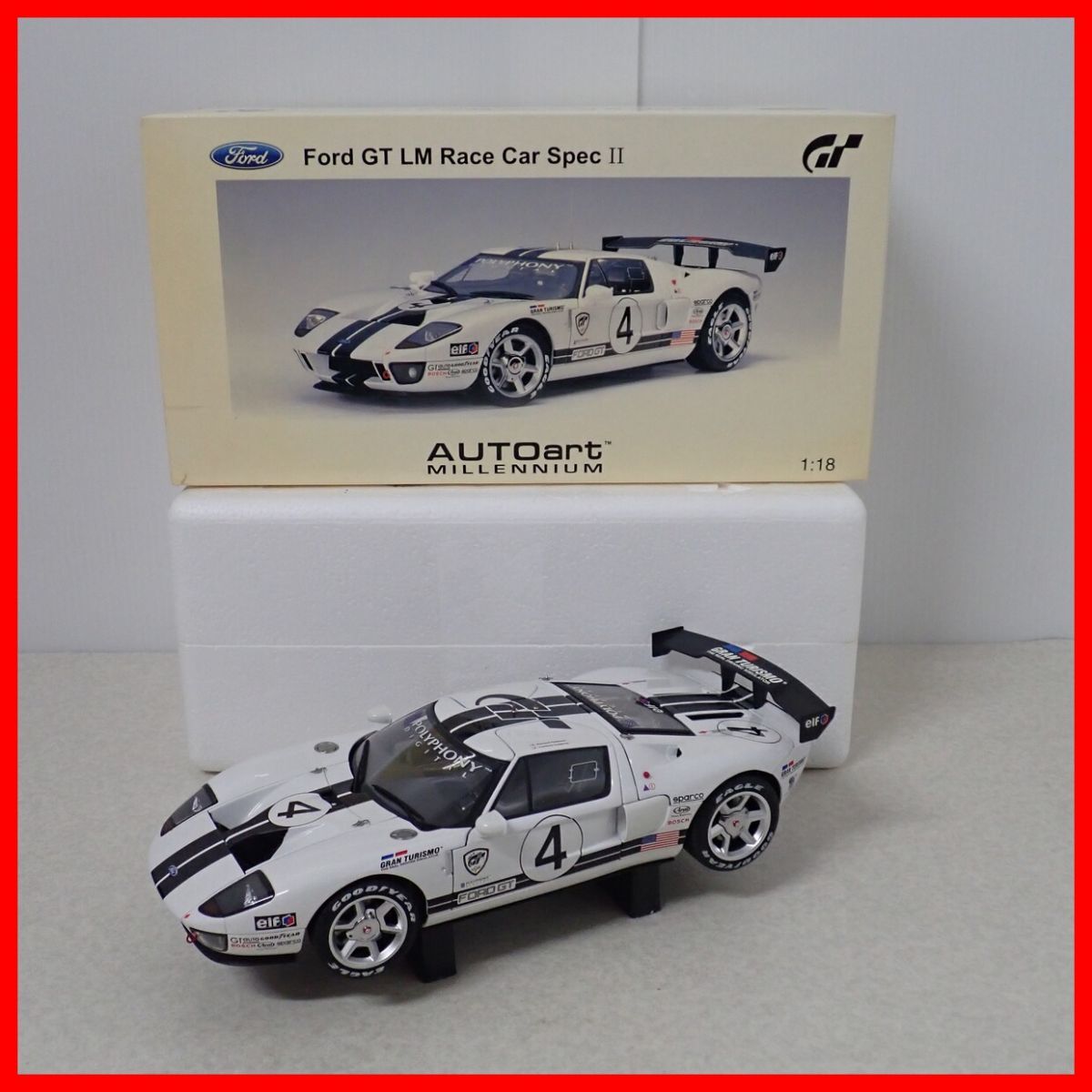 ☆オートアート 1/18 フォード GT LM レースカー スペックII #4 80515 AUTOart Ford GT LM Race Car Spec II【20_画像1