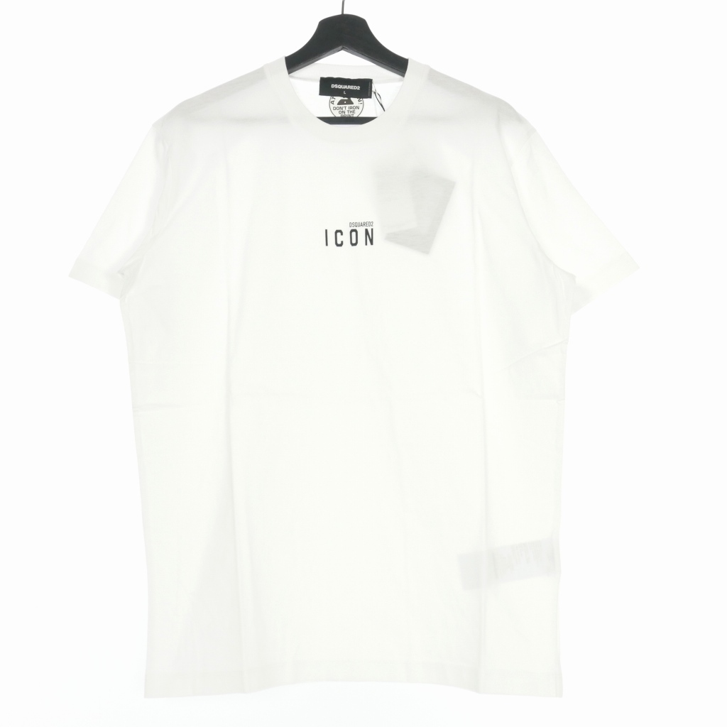 未使用品 ディースクエアード DSQUARED2 22SS Icon Mini Logo Tシャツ カットソー 半袖 M ホワイト 白 S79GC0010 国内正規 メンズの画像1