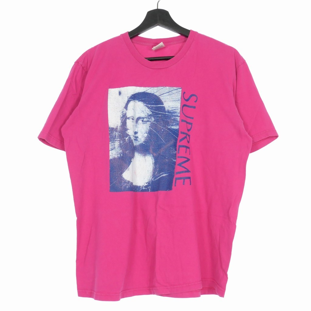 シュプリーム SUPREME Mona Lisa Tee モナリザ Tシャツ カットソー 半袖 M ピンク メンズ_画像1