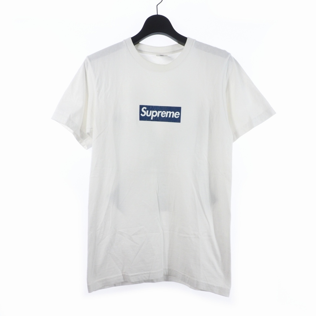 シュプリーム SUPREME New York Yankees Box Logo Tee ニューヨークヤンキース ボックスロゴ Tシャツ S 白 ホワイト メンズ