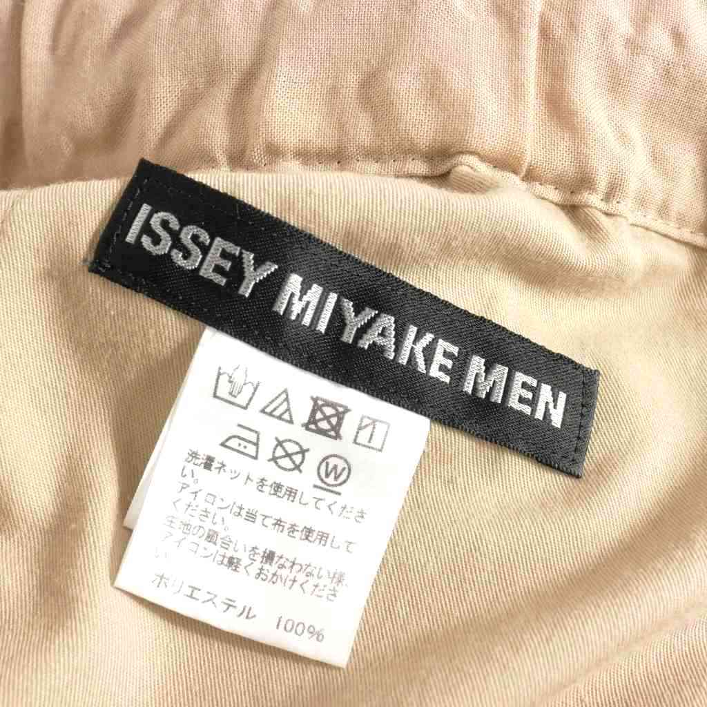 イッセイミヤケメン ISSEY MIYAKE MEN 19SS シワ加工 パンツ スラックス 3 ベージュ ME91FF084 メンズの画像6