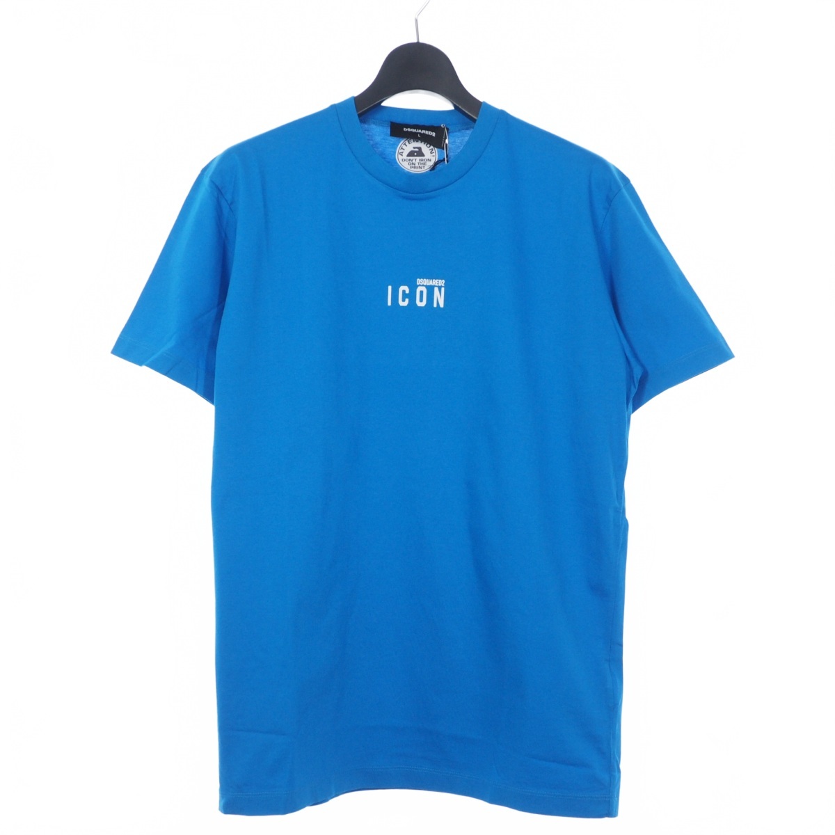 ディースクエアード DSQUARED2 22SS Icon Mini Logo Tシャツ カットソー 半袖 クルーネック L ブルー 青 S79GC0010 国内正規 メンズ