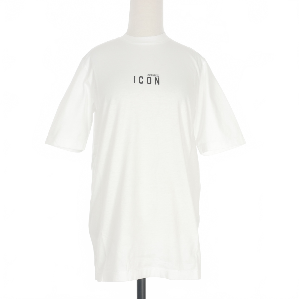 未使用品 ディースクエアード DSQUARED2 20AW Icon Mini Logo T-Shirt アイコン ロゴプリント Tシャツ カットソー 半袖 XS ホワイト 白の画像1