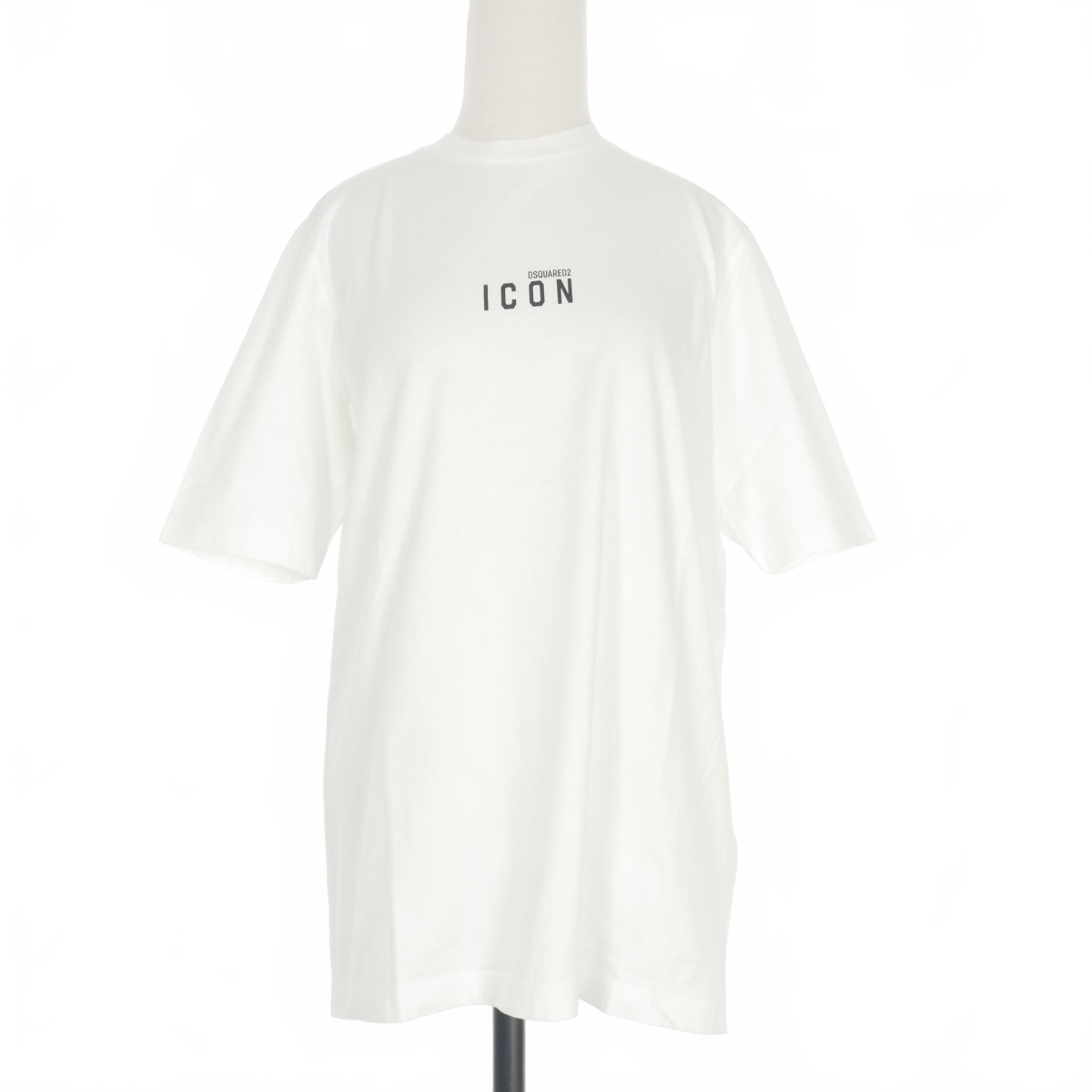 ディースクエアード DSQUARED2 20AW Icon Mini Logo T-Shirt アイコン ロゴプリント Tシャツ カットソー 半袖 M ホワイト 白 S80GC0009