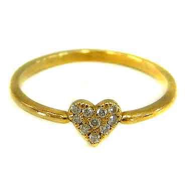 Archer Ahkah Heart Paving Ring Ring Diamd